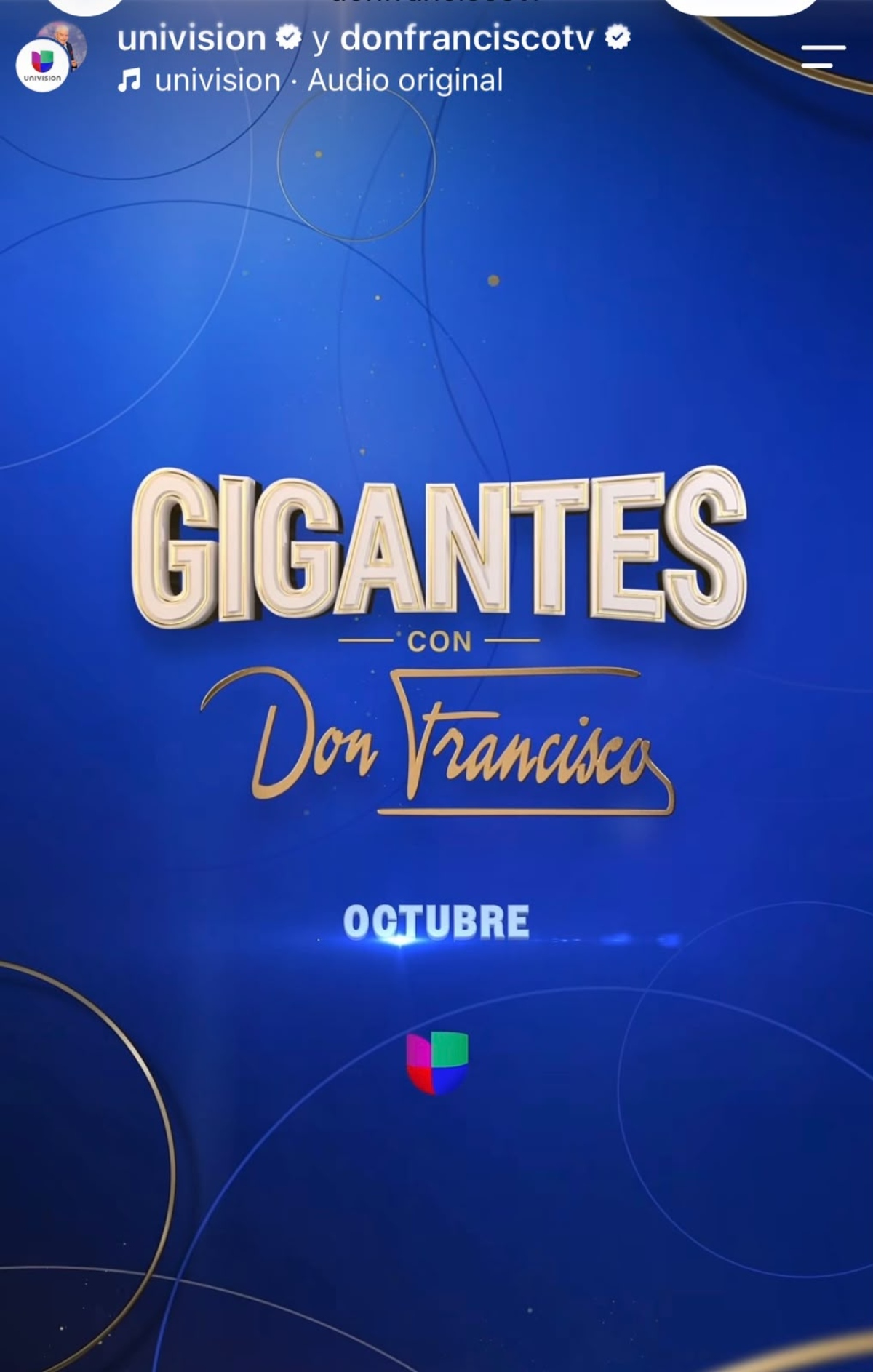 Don Francisco regresa con programa 'Gigantes con Don Francisco'