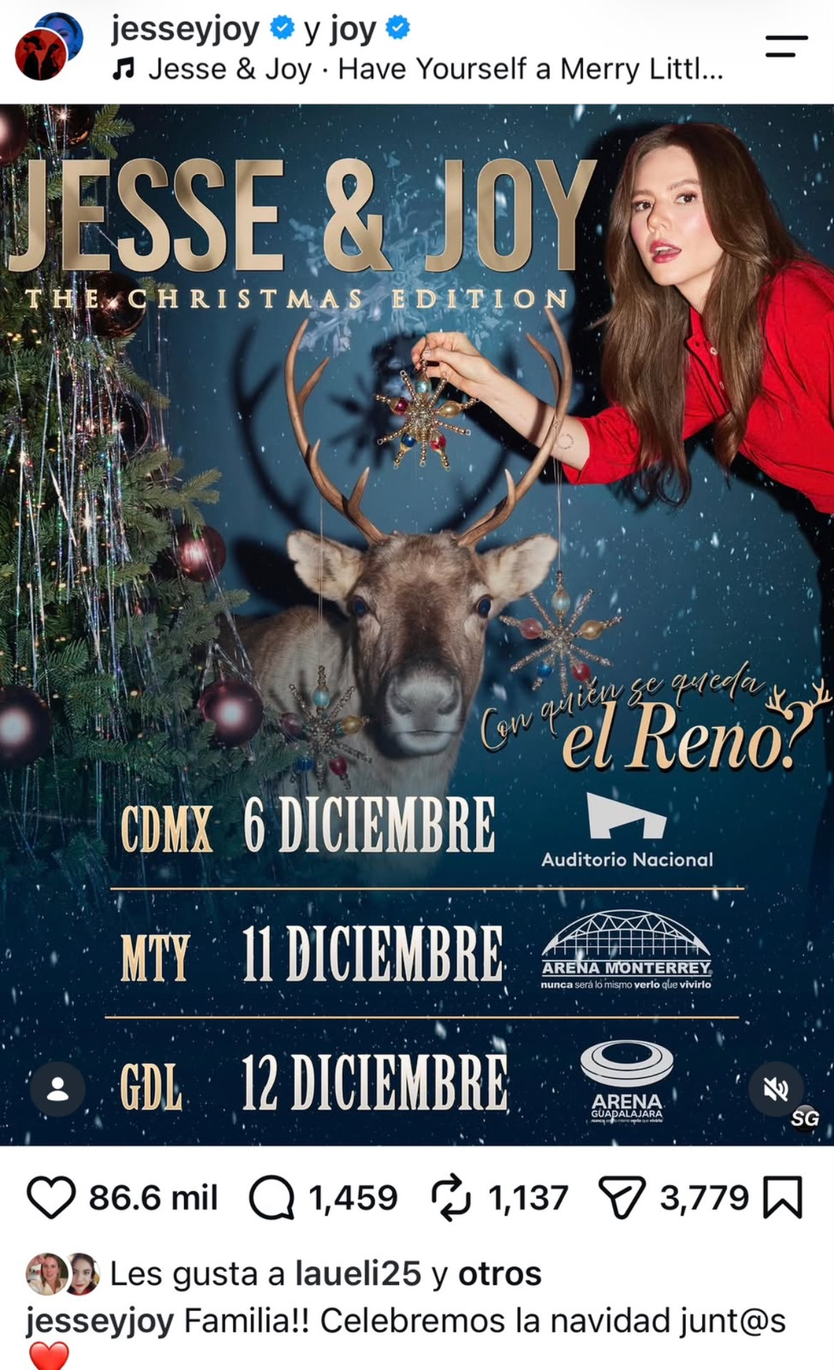 Joy elimina a Jesse de promocionales para shows de 'Jesse & Joy'