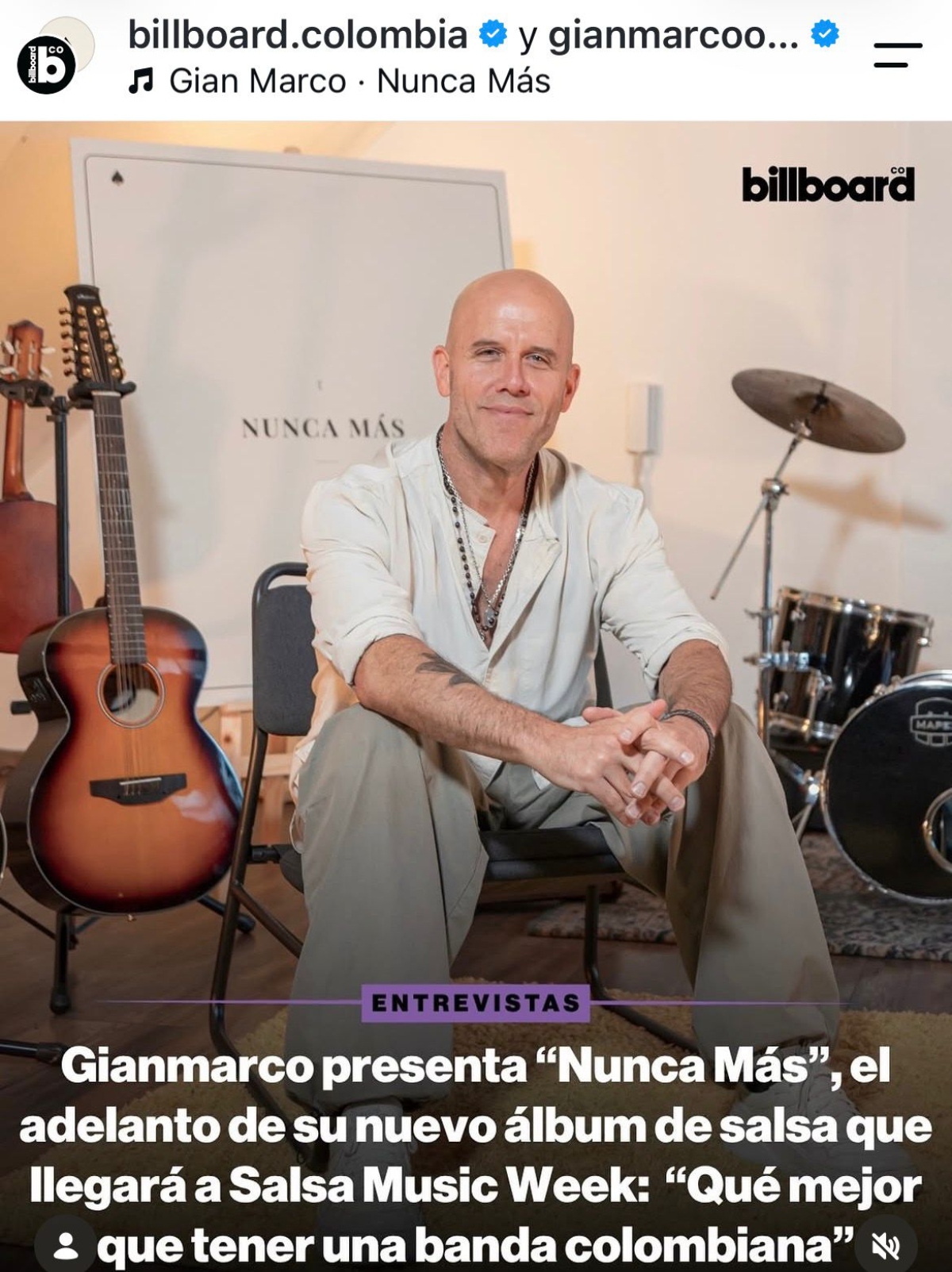 Gian Marco habla sobre su nuevo disco 'Bajo la Manga'