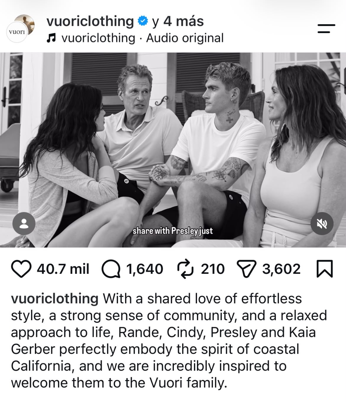 Lo que padecía Presley Gerber hijo de la modelo Cindy Crawford