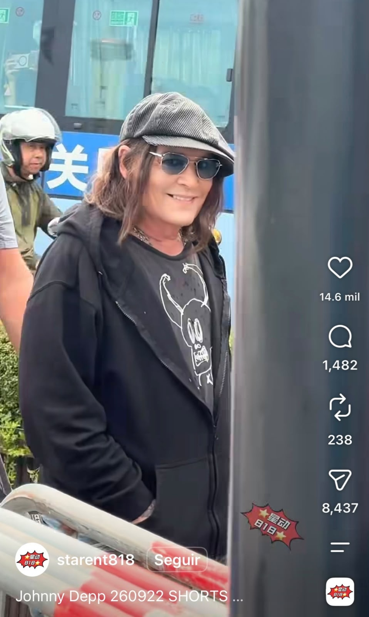 Actor Johnny Depp Makes His Debut as a Sculptor at an Art Fair