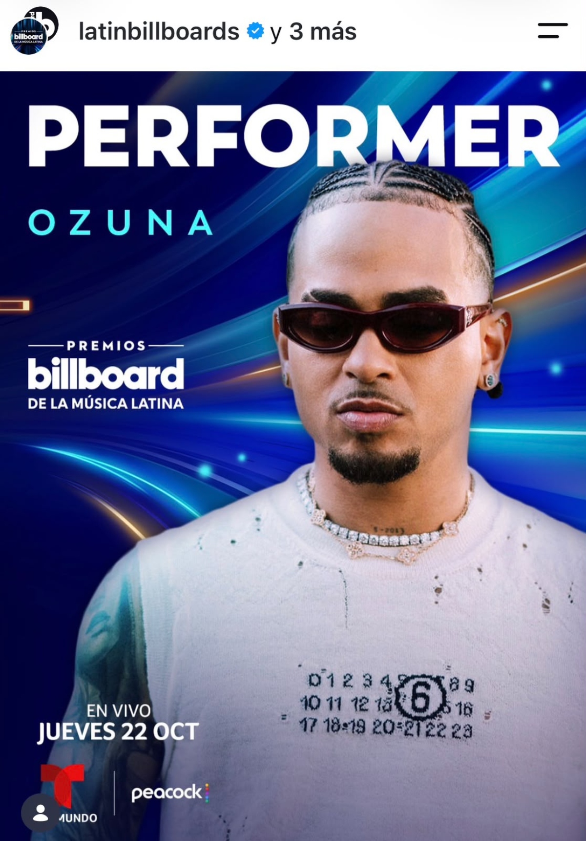 Confirman los primeros artistas para los Premios Billboard de la Música Latina 2026