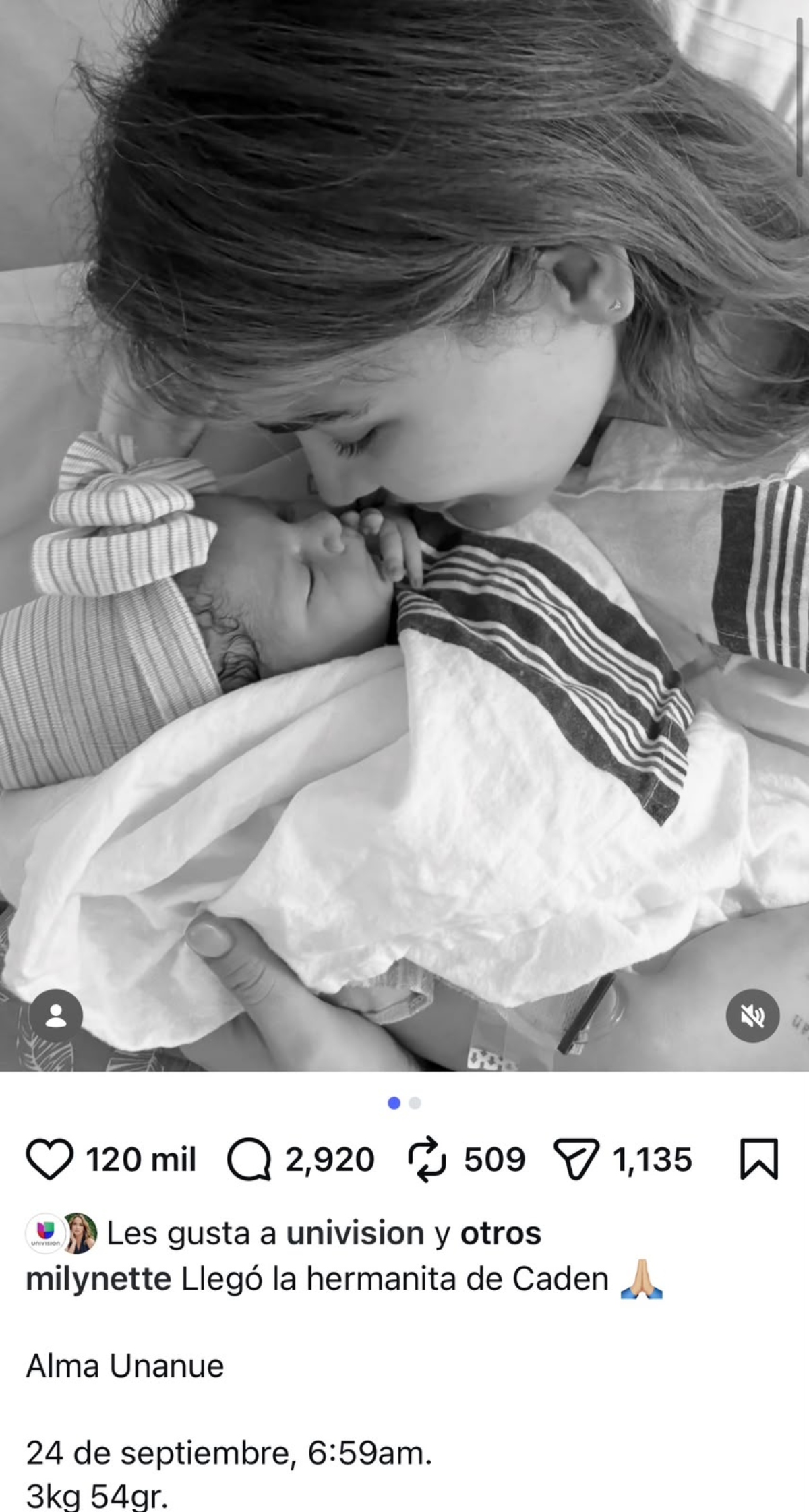 Migbelis Castellanos Gives Birth to Her Baby and Shares Adorable Photos of Her