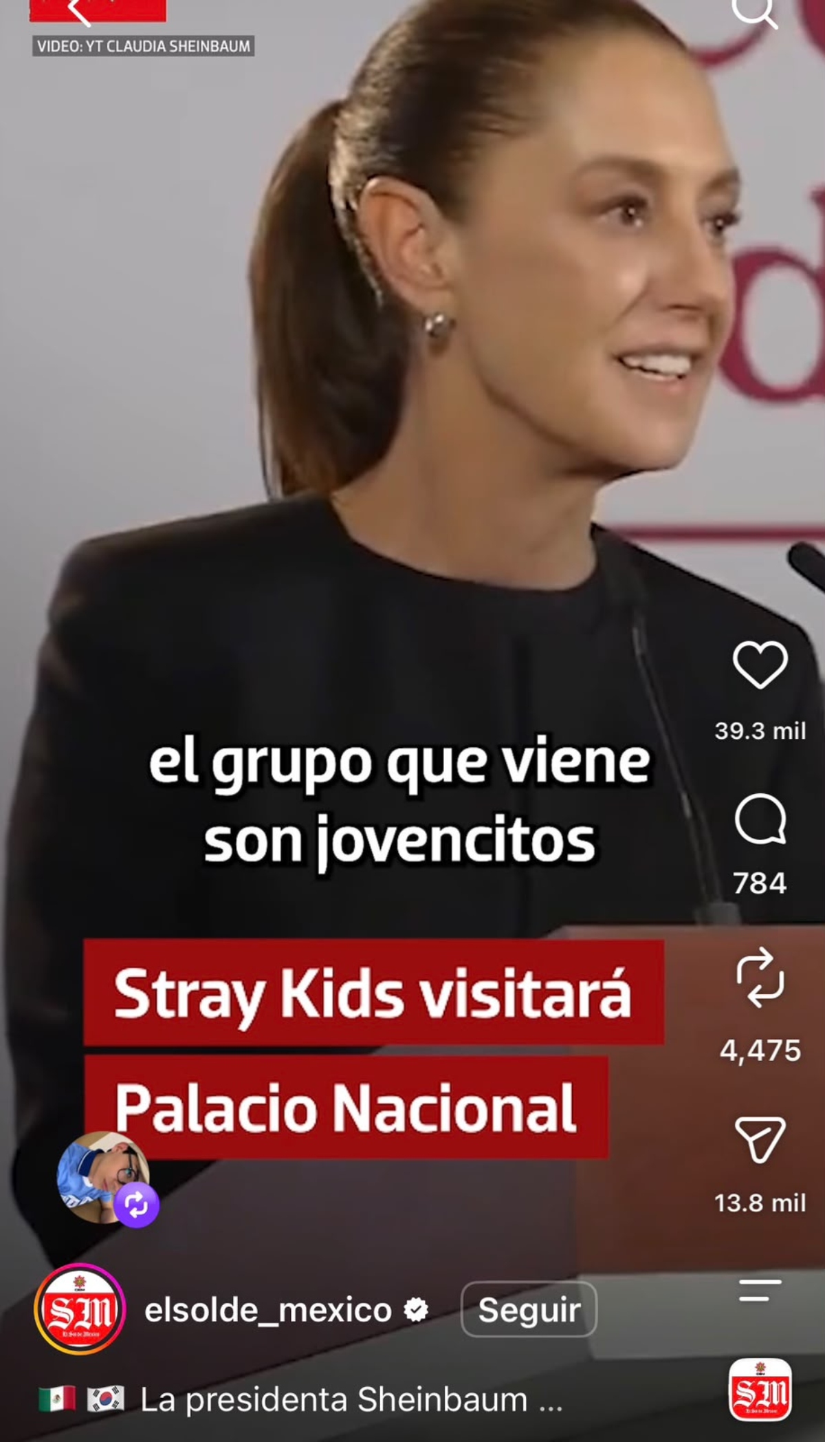 Claudia Sheinbaum, Mexico's president, confirms Stray Kids and BTS will perform in Mexico