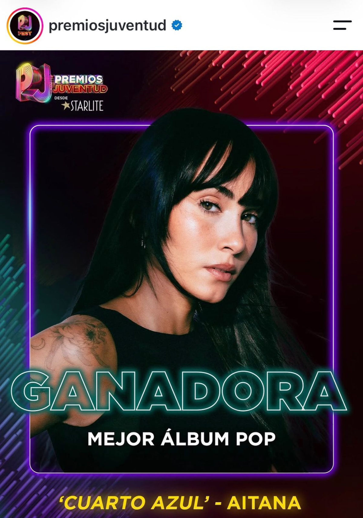 Premios Juventud 2026 triunfa: Shakira, Karol G, Bad Bunny, Aitana y más artistas son los ganadores