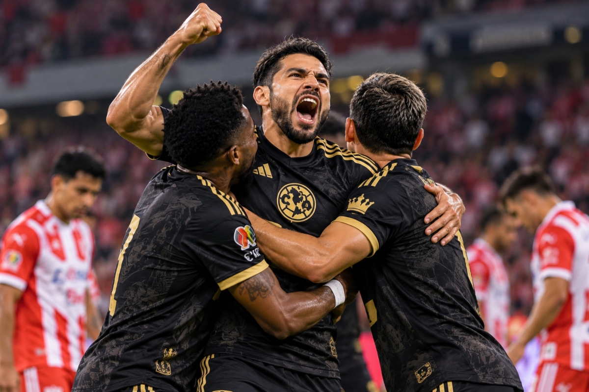 América Soars with Almada, Defeats Necaxa, and Draws Level with Toluca at the Top of the Apertura Standings