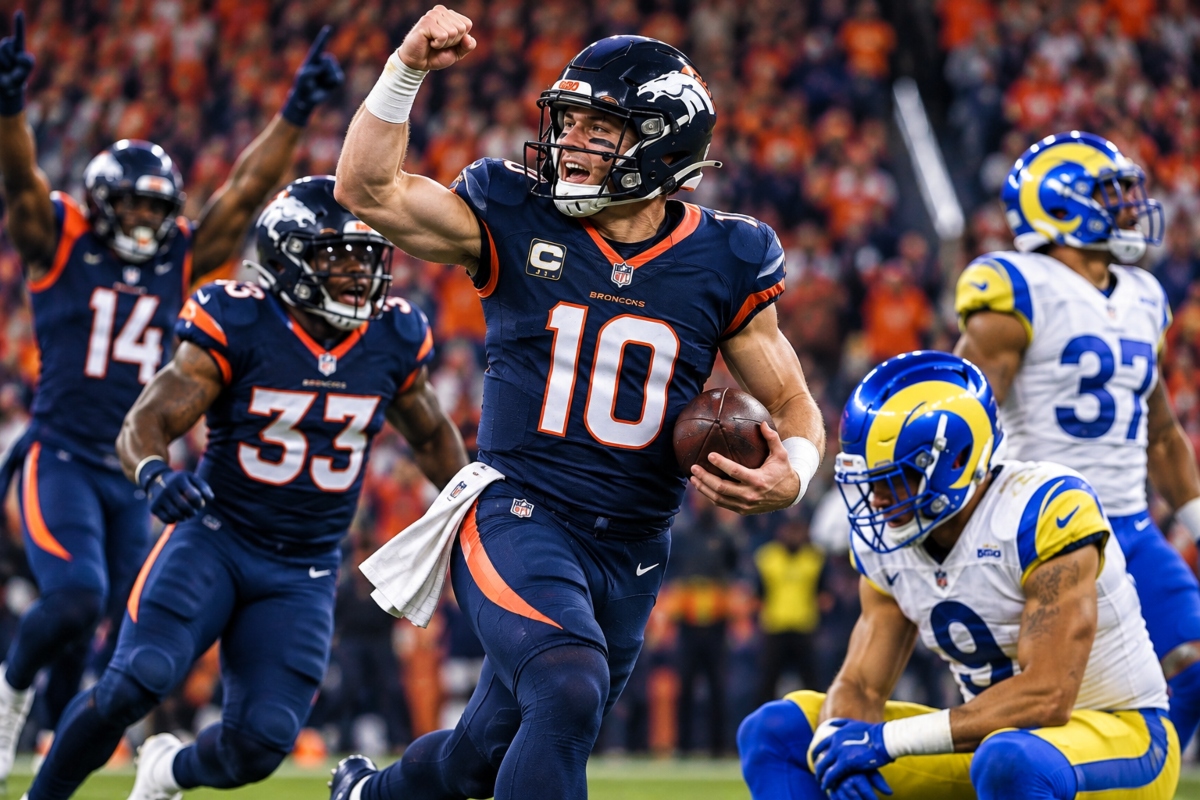 ¡Remontada brutal! Broncos borran un 0-16 y fulminan 30-26 a los Rams