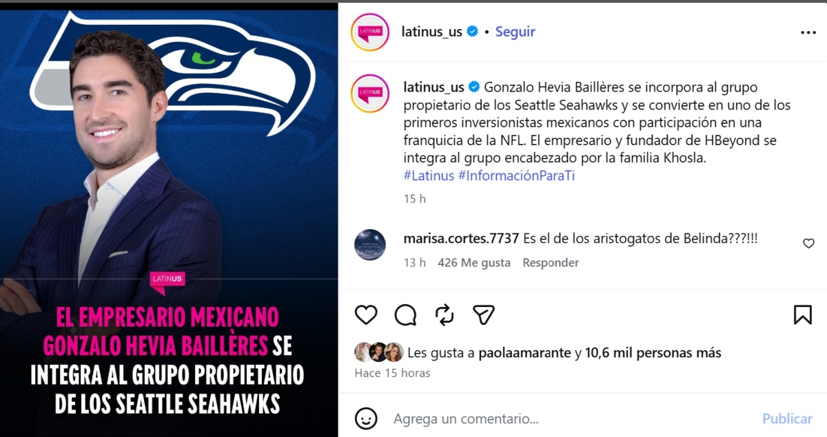 Seattle Seahawks suman inversionistas mexicanos