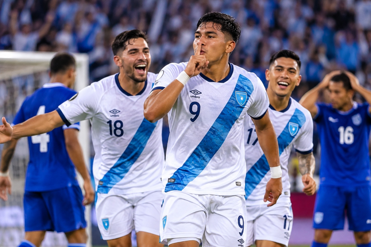 Guatemala aplasta 6-0 a El Salvador con triplete de Jehú Fajardo
