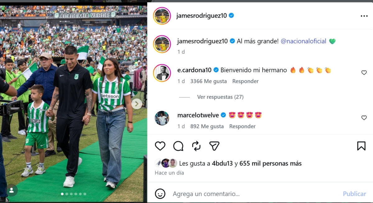 James Rodríguez anuncia su retiro de Colombia