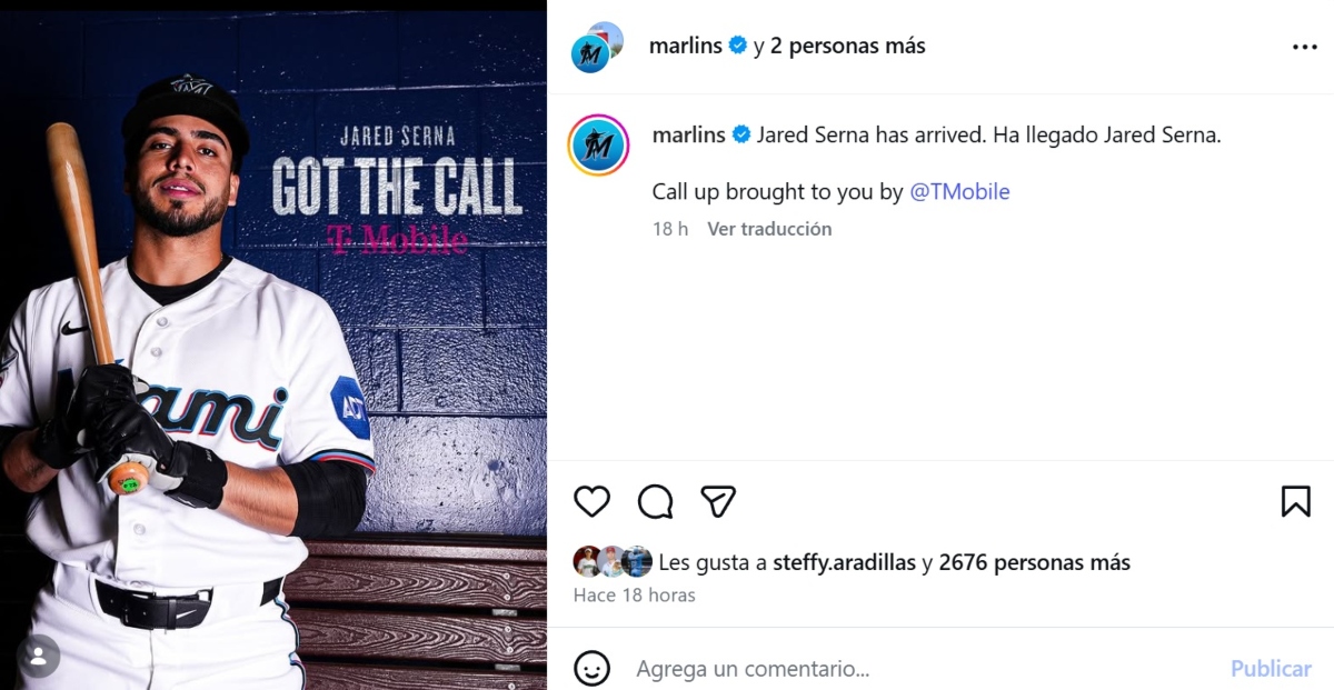 Jared Serna recibe llamado de Marlins