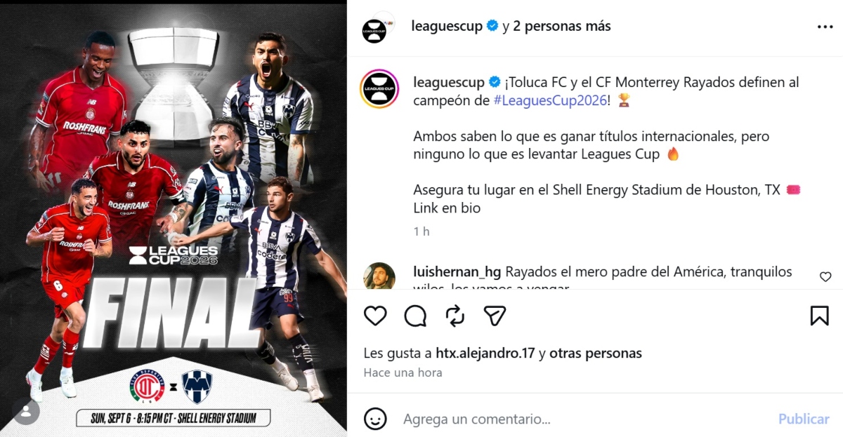 Leagues Cup 2026: Toluca vs Monterrey