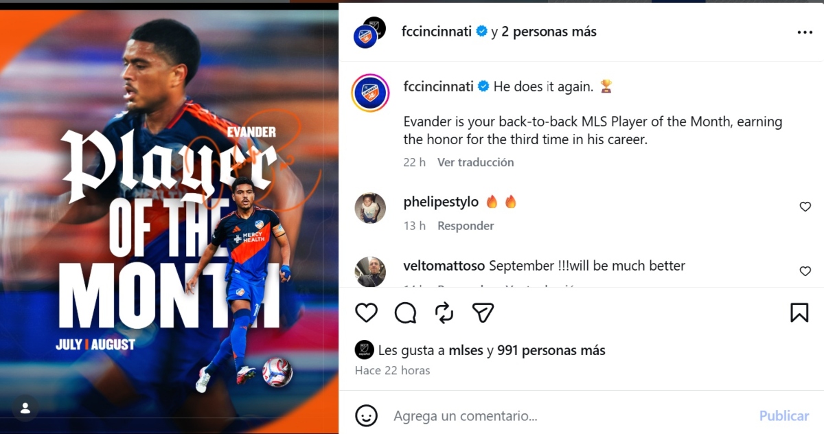 Evander desafía a Messi por MVP MLS