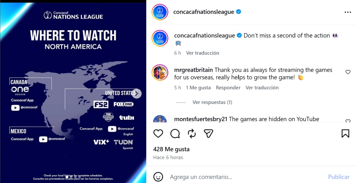 2026 CONCACAF Nations League: Where to Watch It
