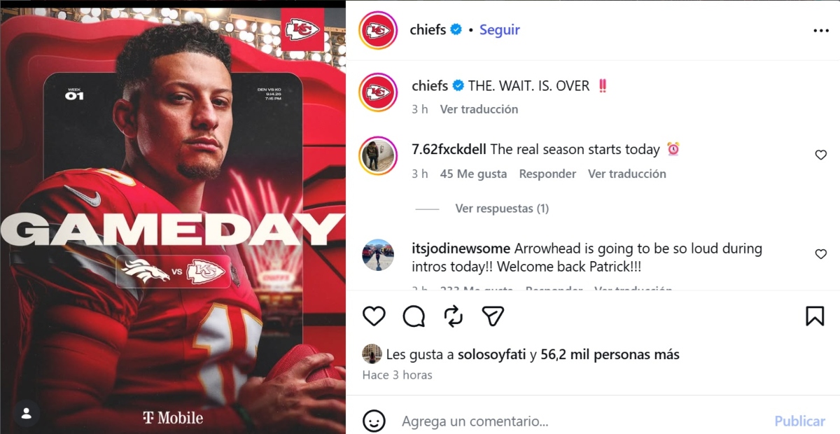 Broncos vs Chiefs: horario y dónde ver
