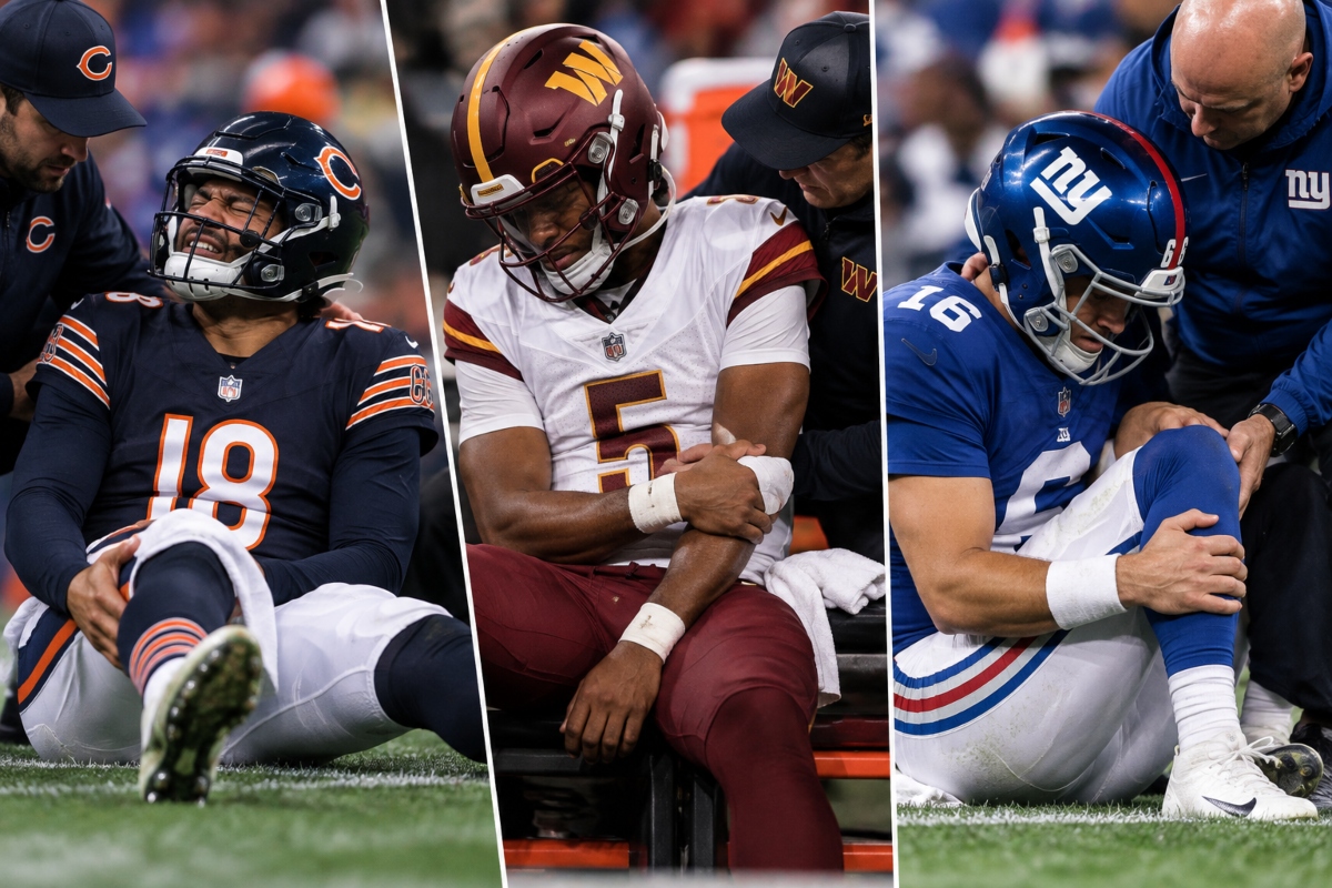 Semana negra en la NFL: tres quarterbacks clave caen lesionados y encienden las alarmas