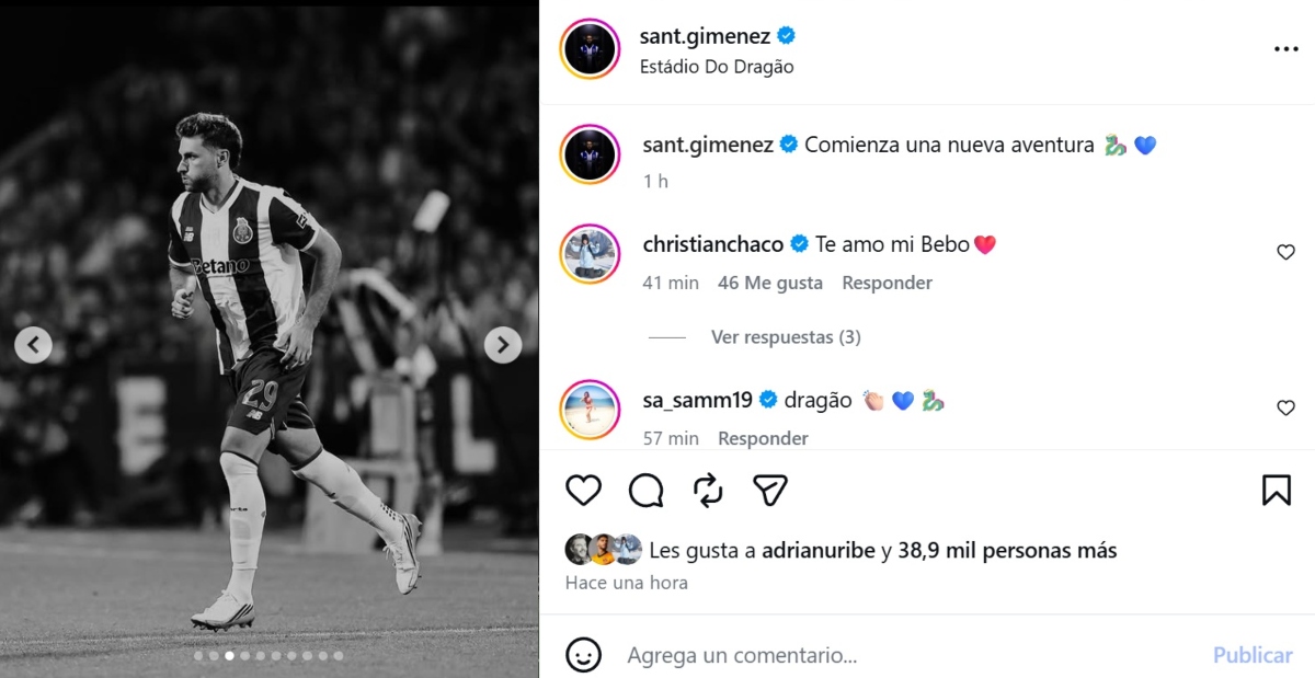 Santi Giménez debuta con victoria en Oporto