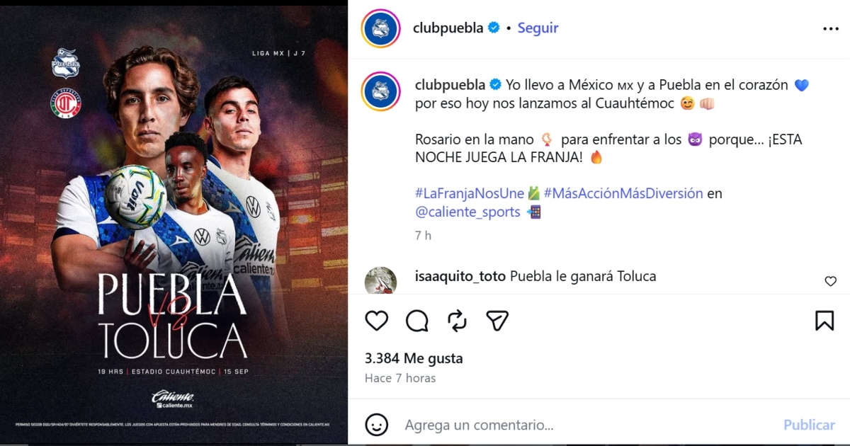 Puebla vs Toluca