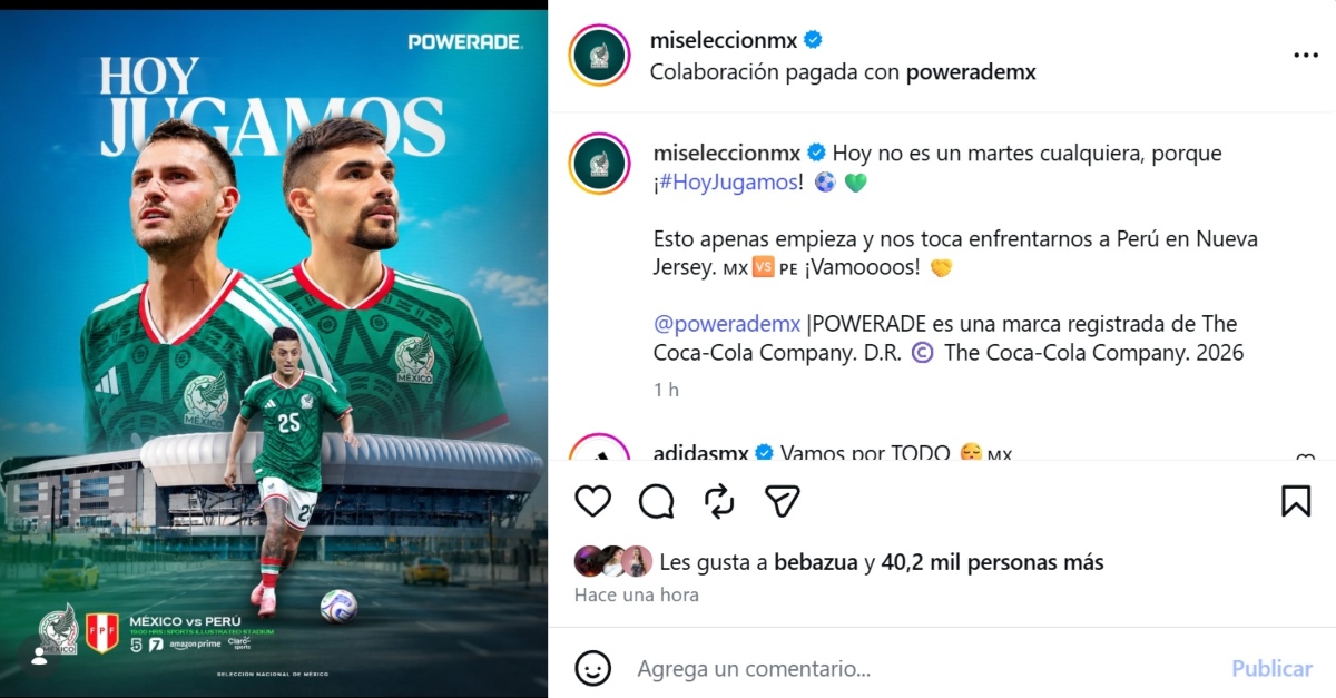 México vs Perú horario y transmisión