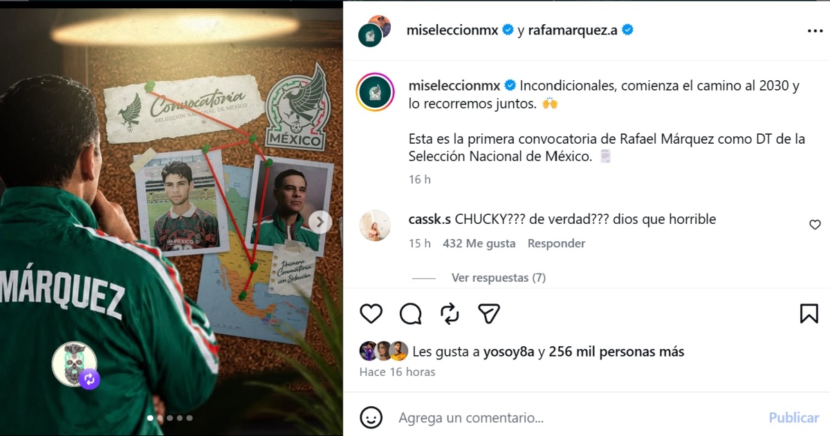 Selección Mexicana primera convocatoria de Rafa Márquez