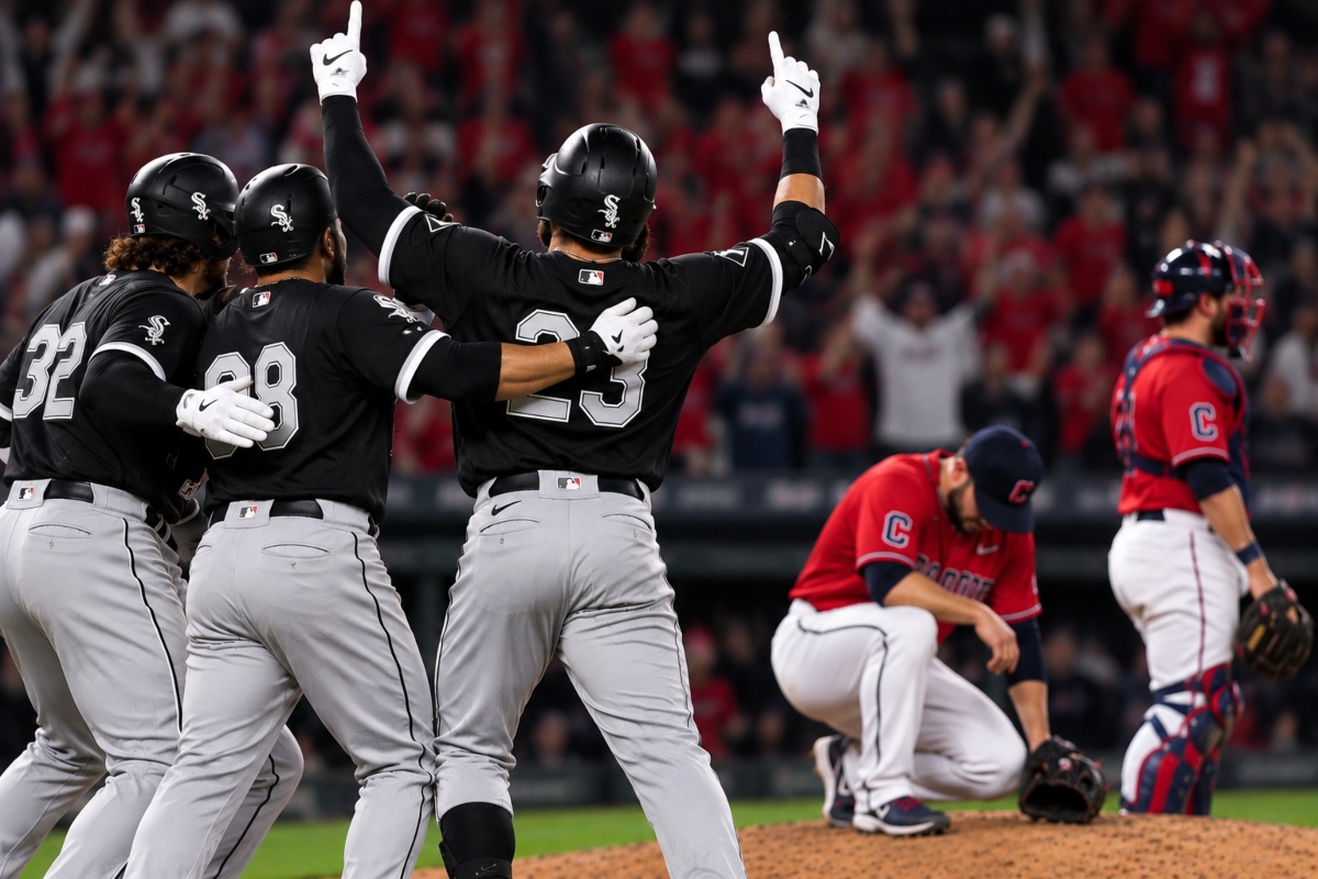 Medias Blancas quedan a un triunfo de la Serie de Campeonato tras dramática victoria sobre Cleveland